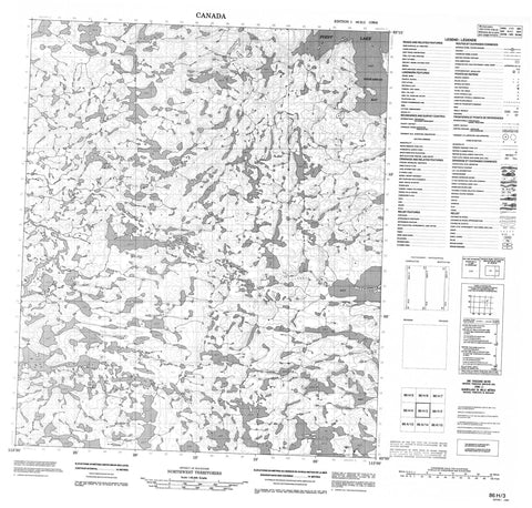 086H03 No Title Canadian topographic map, 1:50,000 scale