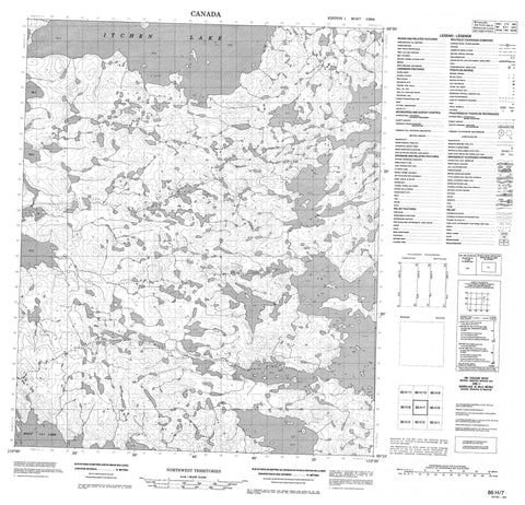 086H07 No Title Canadian topographic map, 1:50,000 scale