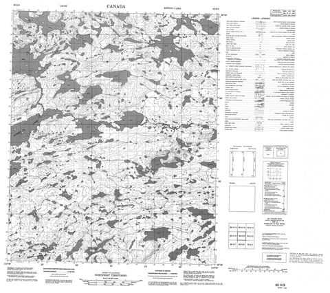 086H09 No Title Canadian topographic map, 1:50,000 scale