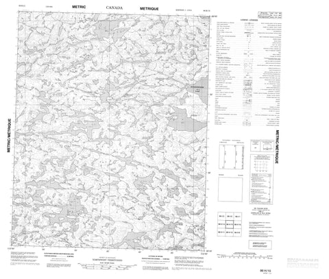 086H15 No Title Canadian topographic map, 1:50,000 scale