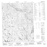 086J11 Muskox Lakes Canadian topographic map, 1:50,000 scale