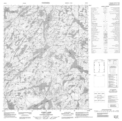 086K02 Copp Lake Canadian topographic map, 1:50,000 scale