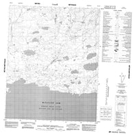 086L06 No Title Canadian topographic map, 1:50,000 scale