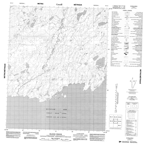 086L07 Blood Creek Canadian topographic map, 1:50,000 scale