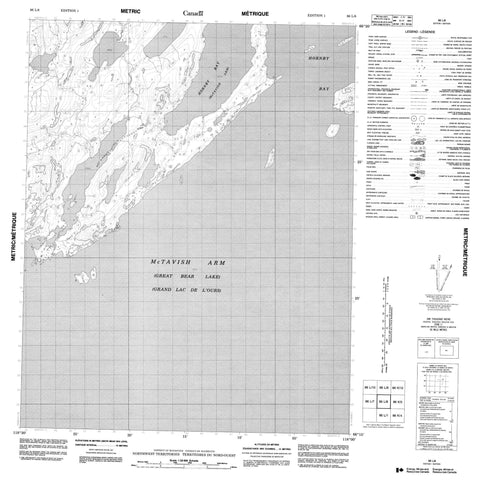 086L08 No Title Canadian topographic map, 1:50,000 scale