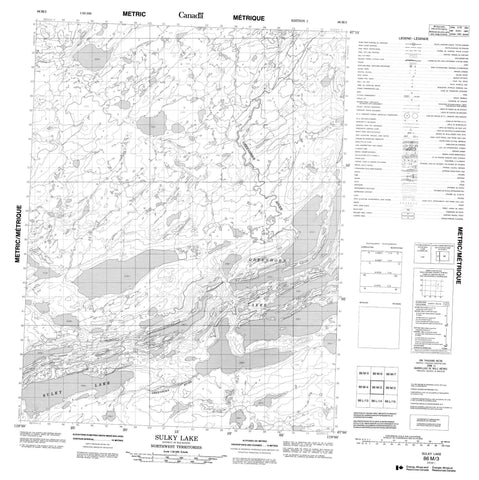 086M03 Sulky Lake Canadian topographic map, 1:50,000 scale