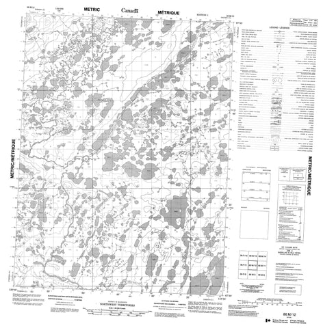 086M12 No Title Canadian topographic map, 1:50,000 scale