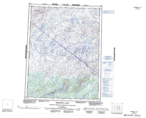 086M Bebensee Lake Canadian topographic map, 1:250,000 scale