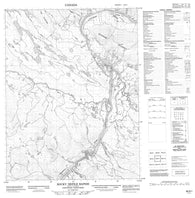 086N01 Rocky Defile Rapids Canadian topographic map, 1:50,000 scale