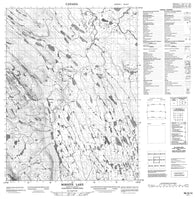 086N10 Bornite Lake Canadian topographic map, 1:50,000 scale