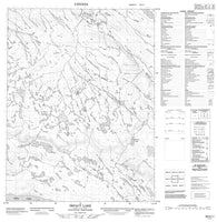 086N11 Impact Lake Canadian topographic map, 1:50,000 scale