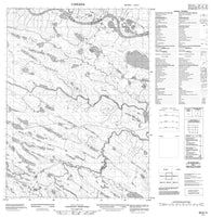 086N14 No Title Canadian topographic map, 1:50,000 scale