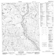 086O05 Burnt Creek Canadian topographic map, 1:50,000 scale