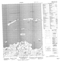 086O15 Seven Mile Island Canadian topographic map, 1:50,000 scale