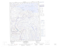 086O Coppermine Canadian topographic map, 1:250,000 scale