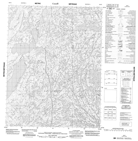 086P01 No Title Canadian topographic map, 1:50,000 scale