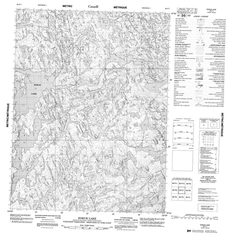 086P07 Eokuk Lake Canadian topographic map, 1:50,000 scale