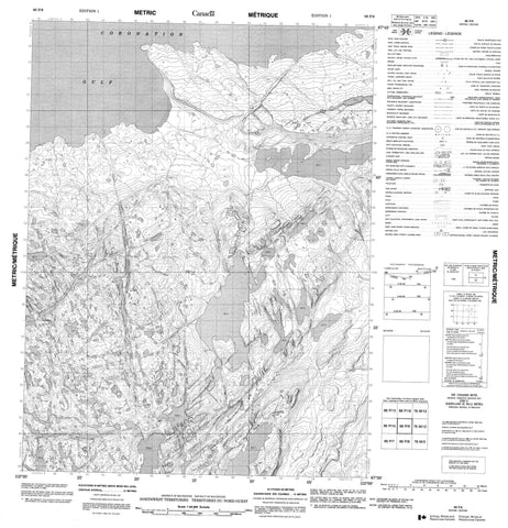 086P09 No Title Canadian topographic map, 1:50,000 scale