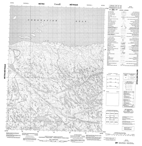 086P10 No Title Canadian topographic map, 1:50,000 scale