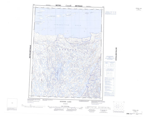 086P Kikerk Lake Canadian topographic map, 1:250,000 scale