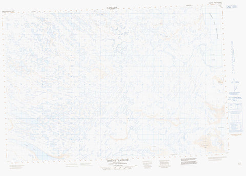 087A06 Mount Barrow Canadian topographic map, 1:50,000 scale