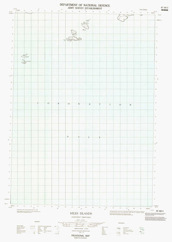 087A08E Miles Islands Canadian topographic map, 1:50,000 scale