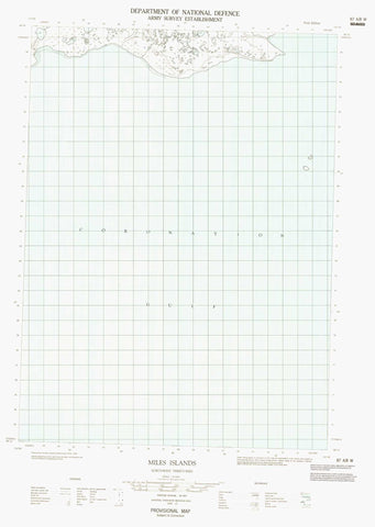 087A08W Miles Islands Canadian topographic map, 1:50,000 scale