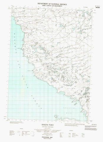 087A10E Dickens Point Canadian topographic map, 1:50,000 scale