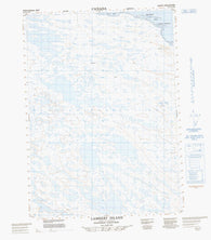 087A11W Lambert Island Canadian topographic map, 1:50,000 scale