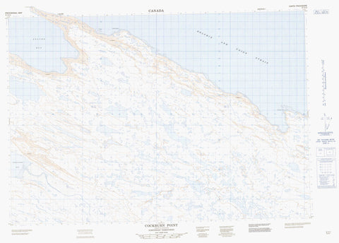 087A13 Cockburn Point Canadian topographic map, 1:50,000 scale