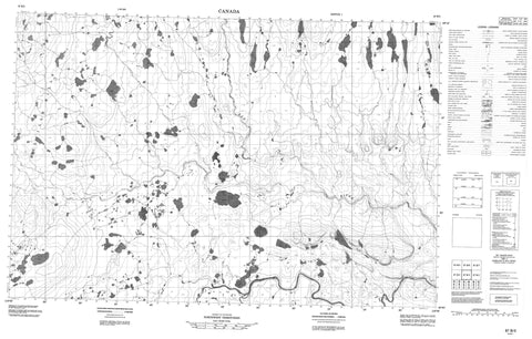 087B03 No Title Canadian topographic map, 1:50,000 scale