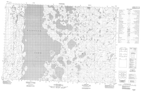 087B05 No Title Canadian topographic map, 1:50,000 scale