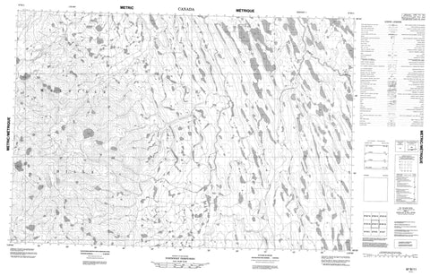 087B11 No Title Canadian topographic map, 1:50,000 scale