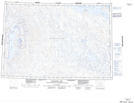 087B Bluenose Lake Canadian topographic map, 1:250,000 scale