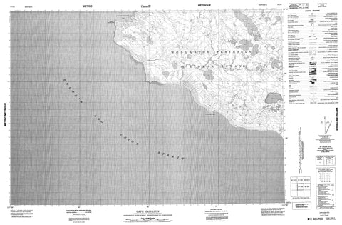 087C08 Cape Hamilton Canadian topographic map, 1:50,000 scale