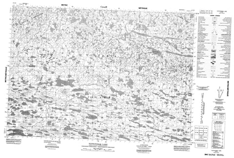 087D07 Tuttuturaq Lake Canadian topographic map, 1:50,000 scale
