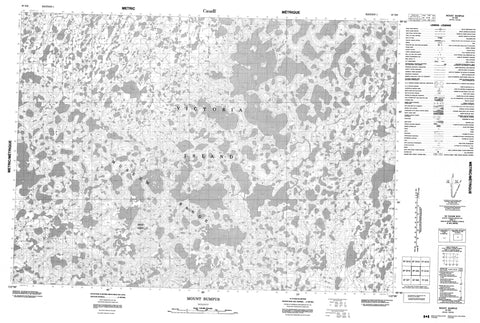 087D09 Mount Bumpus Canadian topographic map, 1:50,000 scale