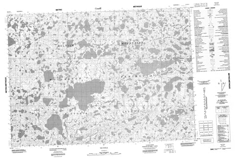 087D11 No Title Canadian topographic map, 1:50,000 scale