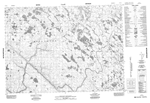 087D13 No Title Canadian topographic map, 1:50,000 scale