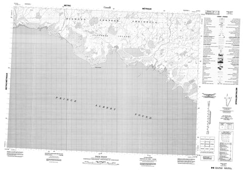 087E10 Page Point Canadian topographic map, 1:50,000 scale