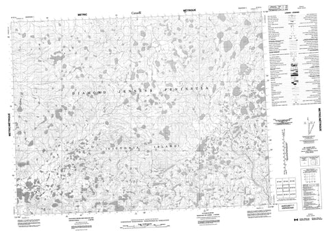 087E14 No Title Canadian topographic map, 1:50,000 scale