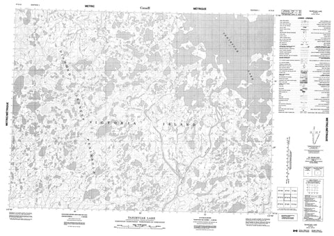 087E16 Tahiryuak Lake Canadian topographic map, 1:50,000 scale