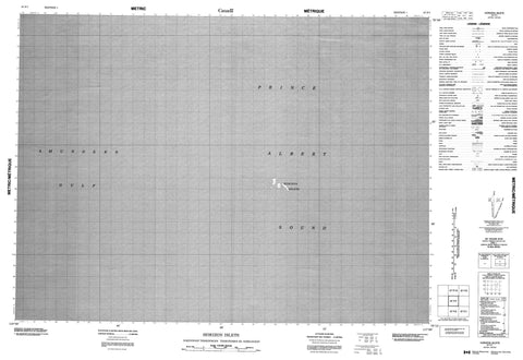 087F07 Horizon Islets Canadian topographic map, 1:50,000 scale