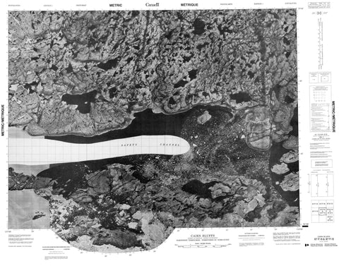 087F09 Cairn Bluffs Canadian topographic map, 1:50,000 scale