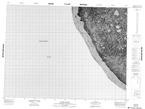 087F14 Coast Point Canadian topographic map, 1:50,000 scale