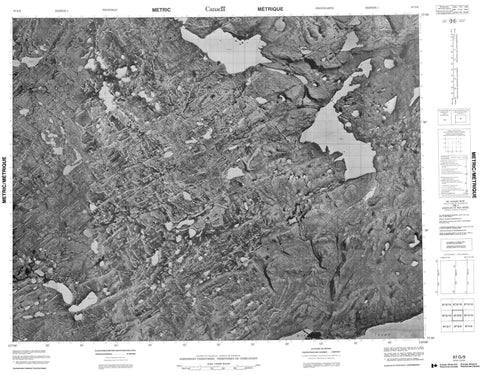 087G09 No Title Canadian topographic map, 1:50,000 scale