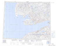 087G Walker Bay Canadian topographic map, 1:250,000 scale