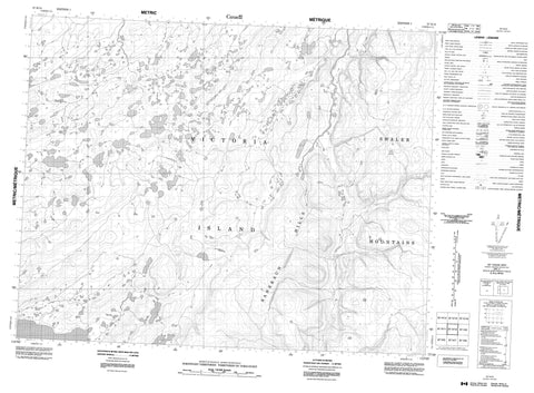 087H10 No Title Canadian topographic map, 1:50,000 scale