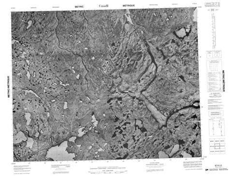 087H13 No Title Canadian topographic map, 1:50,000 scale