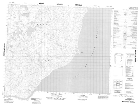 088B05 Stewart Point Canadian topographic map, 1:50,000 scale